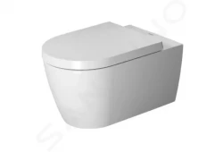 DURAVIT - ME by Starck Závesné WC s doskou SoftClose, Rimless, s WonderGliss, biela (45290900A11)