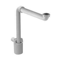 DURAVIT - Priestorovo úsporný sifón 1 1/4, biela (0050760000)