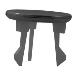 DURAVIT - Příslušenství Krytka prepadu, chróm (1001070000)