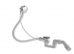 DURAVIT - Příslušenství Vaňová odtoková a prepadová súprava, bovden, chróm (791287000001000)