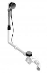 DURAVIT - Příslušenství Vaňová odtoková a prepadová súprava Quadroval, bovden 650 mm, chróm (792202000001000)