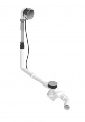 DURAVIT - Příslušenství Vaňová odtoková a prepadová súprava s napúšťaním, bovden, dĺžka 850 mm, chróm (792207000001000)