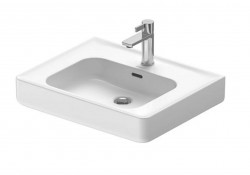 DURAVIT - Soleil by Starck Umývadlo, 60x48 cm, s prepadom, otvor na batériu, WonderGliss, biela (23766000001)