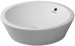 DURAVIT - Starck 1 Umývadlová misa, priemer 53 cm, s prepadom, WonderGliss, biela (04475300001)
