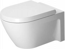 DURAVIT - Starck 2 Závesný klozet, 370 mm x 540 mm, biely – klozet (2534090000)