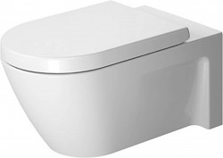 DURAVIT - Starck 2 Závesný klozet, 375 mm x 620 mm, biely – klozet (2533090000)