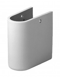 DURAVIT - Starck 3 Polostĺp k umývadlu Starck 3, s WonderGliss, alpská biela (08651500001)