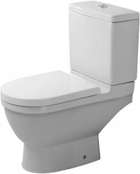 DURAVIT - Starck 3 Stojacia kombinačná misa, 370 mm x 395 mm x 655 mm, biely – misa, s WonderGliss (01260900001)