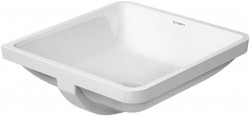 DURAVIT - Starck 3 Umývadlo vstavané 43x43 cm, bez otvoru na batériu, biela (0305430000)