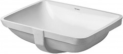 DURAVIT - Starck 3 Umývadlo vstavané 49x37 cm, bez otvoru na batériu, s WonderGliss, biela (03054900001)