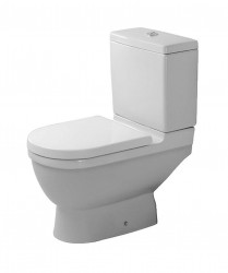 DURAVIT - Starck 3 WC kombi misa, spodný odpad, s HygieneGlaze, alpská biela (0126012000)