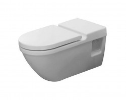 DURAVIT - Starck 3 Závesné WC, bezbariérové, s HygieneGlaze, alpská biela (2203092000)