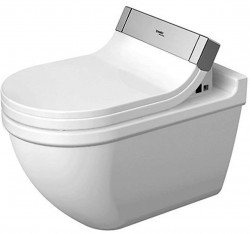 DURAVIT - Starck 3 Závesné WC pre SensoWash, s WonderGliss, biela (22265900001)