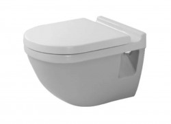 DURAVIT - Starck 3 Závesné WC s doskou SoftClose, biela (42000900A1)