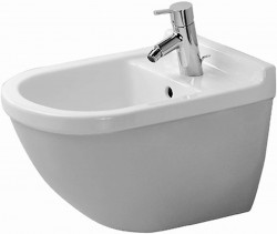 DURAVIT - Starck 3 Závesný bidet s prepadom, biela (2280150000)