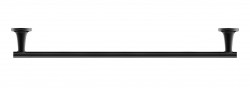 DURAVIT - Starck T Držiak uterákov, dĺžka 60 cm, čierna mat (0099424600)