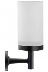 DURAVIT - Starck T Pohár na kefky a pastu s držiakom, čierna mat/mliečne sklo (0099314600)