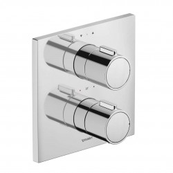 DURAVIT - Termostatická batéria pod omietku, na 2 spotrebiče, s telesom, chróm (TH4200007010)