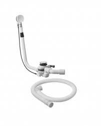 DURAVIT - Vanová odtoková a přepadová souprava s napouštěním, chrom (791235000001000)