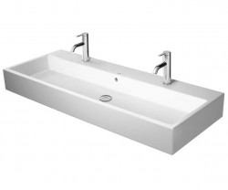 DURAVIT - Vero Air Dvojumývadlo, 120x47 cm, s prepadom, s otvormi na batérie, biela (2350120024)