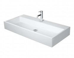 DURAVIT - Vero Air Umývadlo, 100x47 cm, bez prepadu, otvor na batériu, WonderGliss, biela (23501000411)