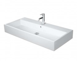 DURAVIT - Vero Air Umývadlo, 100x47 cm, s prepadom, otvor na batériu, WonderGliss, biela (23501000001)