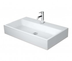 DURAVIT - Vero Air Umývadlo, 80x47 cm, bez prepadu, otvor na batériu, WonderGliss, biela (23508000411)