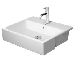 DURAVIT - Vero Air Umývadlo polozápustné, 55x47 cm, s prepadom, otvor na batériu, biela (0382550000)