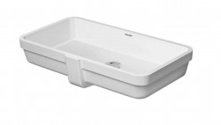 DURAVIT - Vero Air Umývadlo vstavané, 64x35 cm, s prepadom, bez otvoru na batériu, biela (0384600000)