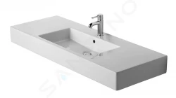 DURAVIT - Vero Jednootvorové umývadlo do nábytku s prepadom, 1250 mm x 490 mm, biele (0329120000)
