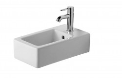 DURAVIT - Vero Umývadielko, 45x25 cm, s prepadom, s otvorom na batériu, biela (0702250000)