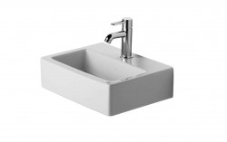 DURAVIT - Vero Umývadielko Med, 45x35 cm, s 1 otvorom na batériu, bez prepadu, s WonderGliss, alpská biela (07044500411)
