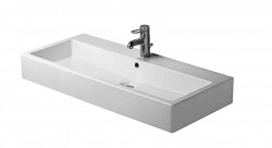 DURAVIT - Vero Umývadlo, 100x47 cm, s prepadom, s otvorom na batériu, biela (0454100000)