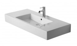 DURAVIT - Vero Umývadlo, 105x49 cm, s prepadom, s otvorom na batériu, biela (0329100000)