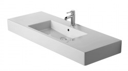 DURAVIT - Vero Umývadlo, 125x49 cm, s 1 otvorom na batériu, biela (0329120000)