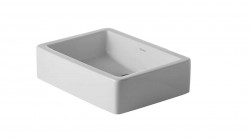 DURAVIT - Vero Umývadlo na dosku, 50x38 cm, bez prepadu, s WonderGliss, biela (04555000001)