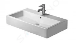 DURAVIT - Vero Umývadlo s prepadom, brúsené, 800 mm x 470 mm, biele – jednootvorové umývadlo, s WonderGliss (04548000271)