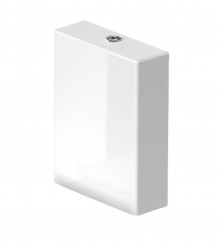 DURAVIT - Viu Splachovacia nádržka 485x375x130 mm, bočný prívod, Dual Flush, s WonderGliss, alpská biela (09420000851)