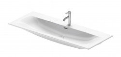 DURAVIT - Viu Umývadlo 123x49 cm, s 1 otvorom na batériu, biela (2344120000)