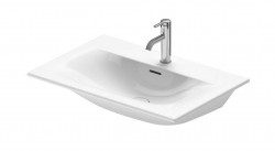 DURAVIT - Viu Umývadlo, 73x49 cm, s prepadom, s otvorom na batériu, WonderGliss, biela (23447300001)