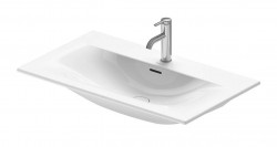 DURAVIT - Viu Umývadlo, 83x49 cm, s prepadom, s otvorom na batériu, WonderGliss, biela (23448300001)