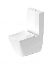 DURAVIT - Viu WC kombi misa, Vario odpad, Rimless, s WonderGliss, alpská biela (21910900001)