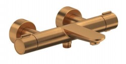 DURAVIT - Wave Termostatická vaňová batéria, kefovaný bronz (WA5220000004)