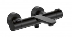 DURAVIT - Wave Termostatická vaňová batéria, matná čierna (WA5220000046)