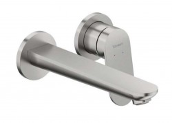 DURAVIT - Wave Umývadlová batéria pod omietku, 2-otvorová inštalácia, kefovaná nerezová (WA1070004070)