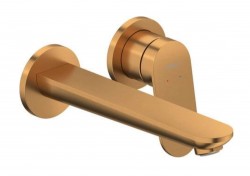 DURAVIT - Wave Umývadlová batéria pod omietku, 2-otvorová inštalácia, kefovaný bronz (WA1070004004)