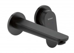 DURAVIT - Wave Umývadlová batéria pod omietku, 2-otvorová inštalácia, matná čierna (WA1070004046)