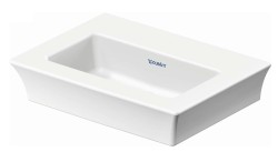 DURAVIT - White Tulip Umývadielko, 45x33 cm, bez otvoru na batériu, biela (0737450070)