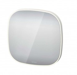 DURAVIT - Zencha Zrkadlo s LED osvetlením, 70x70x5 cm, matná biela (ZE7056000000000)