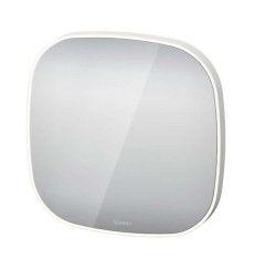 DURAVIT - Zencha Zrkadlo s LED osvetlením, 70x70x5 cm, matná biela (ZE7066000000000)
